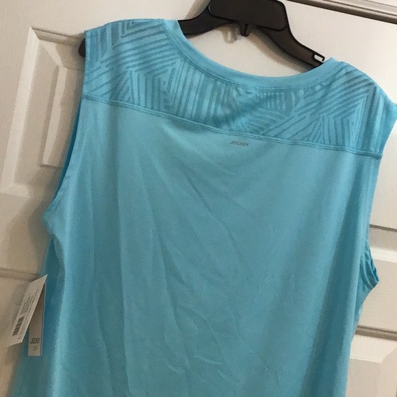 NWT Jockey Sport Woman’s Geometric Jacquard Tee - Picture 4 of 7